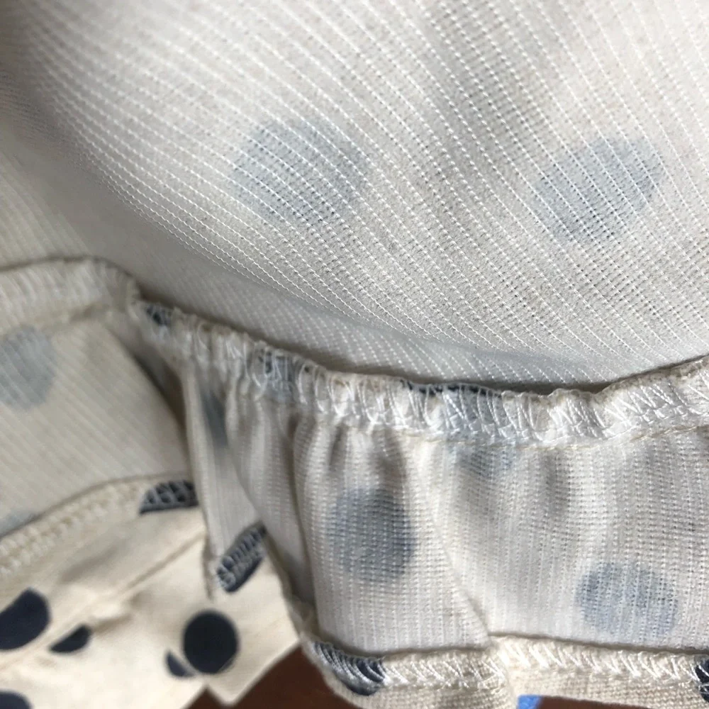 [into] Black polka dot oatmeal Cute ruffles Cotton Romper - Picture 10 of 10